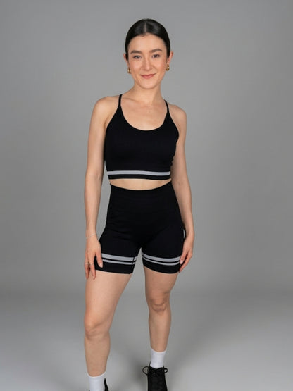 Set 2 Piezas Short Top Cruzado RUN WAY – Gym