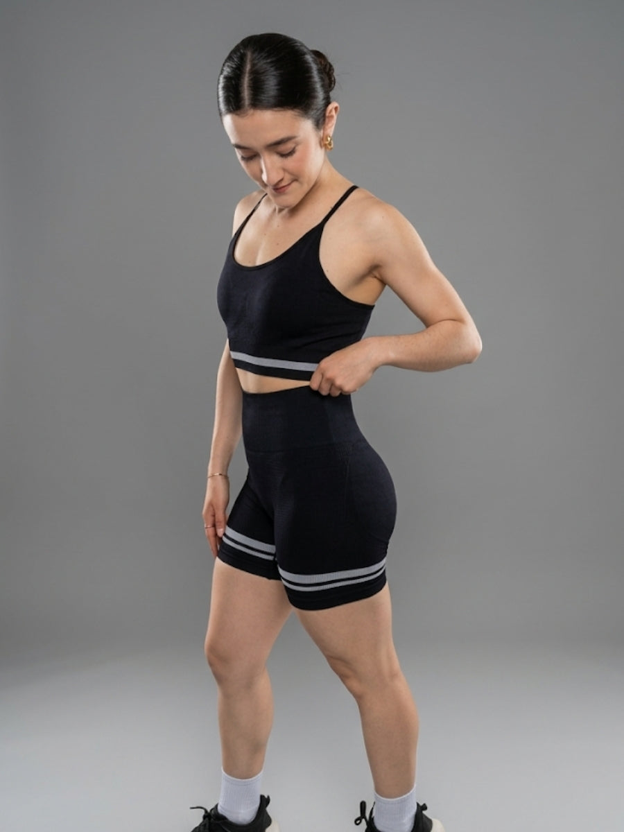 Set 2 Piezas Short Top Cruzado RUN WAY – Gym