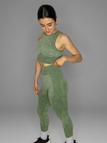 Set 2 Piezas Pantalón Largo Top Halter RUN WAY
