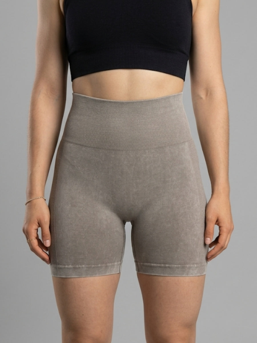 RUN WAY Side Stripe Push-Up Sports Shorts