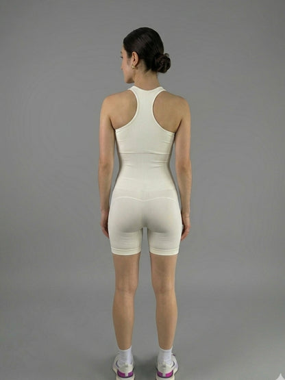 Enterizo Short Seamless Combinado Líneas RUN WAY